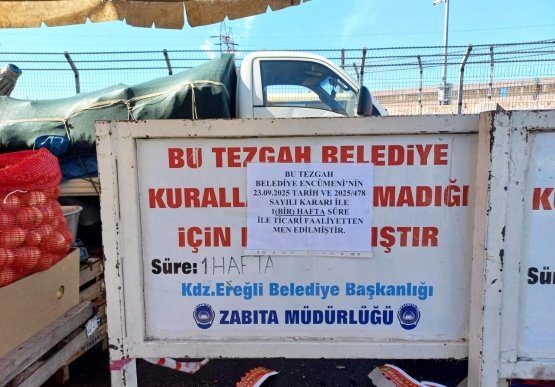 Kdz. Ereğli’de, Müşteriye Kaba Davranan 2 Tezgah Kapatıldı