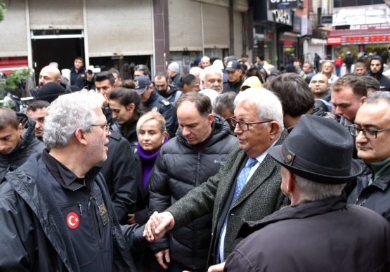 Başkan Posbıyık, Chp Heyetiyle Afetzede Esnafa Geçmiş Olsun Ziyaretinde Bulundu