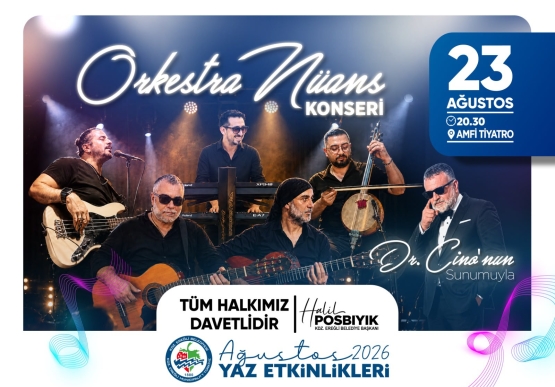 Yaz Etkinlikleri Orkestra Nüans Konseriyle Devam Ediyor