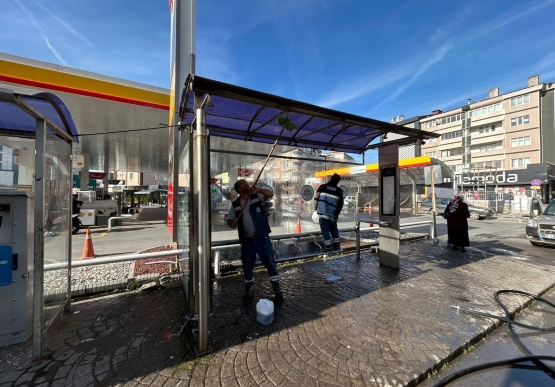 Kdz. Ereğli’de Otobüs Durakları Detaylı Temizlendi