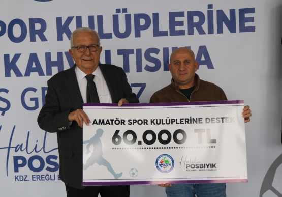Başkan Posbıyık, Amatör Spor Kulüplerine Destek Verdi