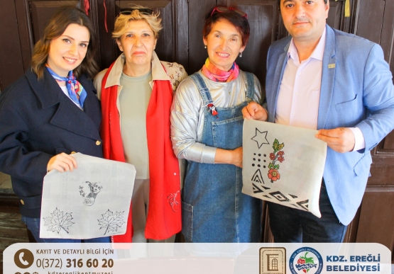 Kdz. Ereğli Belediyesi Kent Müzesi'nden Anneler Günü İkinci Günde de Devam Etti Özel Tahta Baskı Atölyesi: "Desende Sevgi, Baskıda Anne İzi"