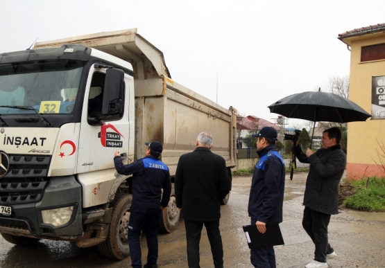 Kdz. Ereğli Belediyesi, Hafriyat Kamyonlarına Müdahale Etti