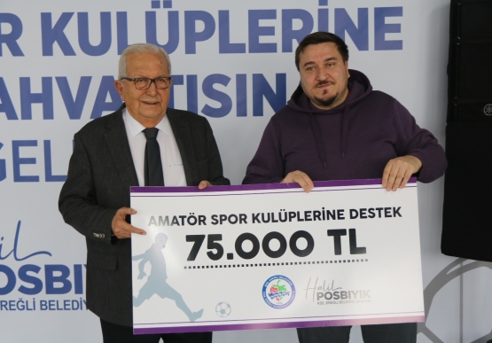 Başkan Posbıyık, Amatör Spor Kulüplerine Destek Verdi