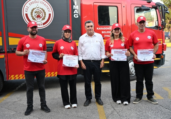 Kdz. Ereğli'de Gönüllü İtfaiyeci Ailesi Büyüyor