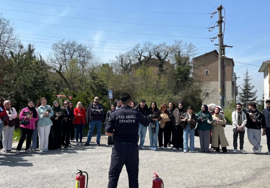 İtfaiye, Mosak Ve Turizm Fakültesi’nde Yangın Eğitimi Verdi