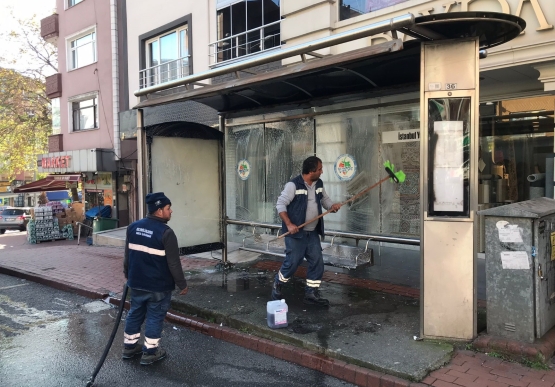 Kdz. Ereğli’de Otobüs Durakları Detaylı Temizlendi