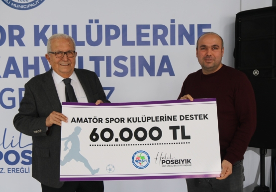 Başkan Posbıyık, Amatör Spor Kulüplerine Destek Verdi