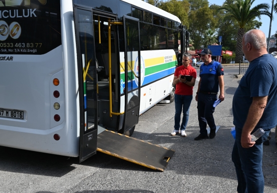 Kdz. Ereğli’de Halk Otobüsleri Vatandaş Memnuniyeti İçin Tek Tek Kontrol Ediliyor