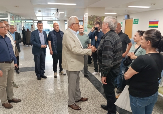 Başkan Posbıyık, Yaralı İşçileri Ziyaret Etti