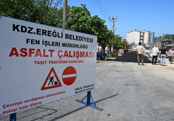 Kdz. Ereğli Asfaltlanıyor